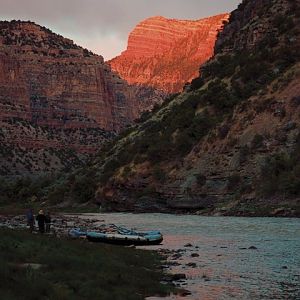 Sunset at the River Camp