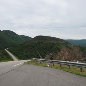 a lookout on the Cabot Trail