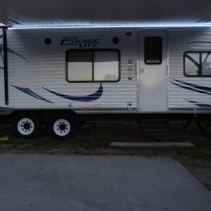 LEDs added under the awning