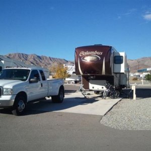 Camping in El Paso in December 2013 at Ft Bliss