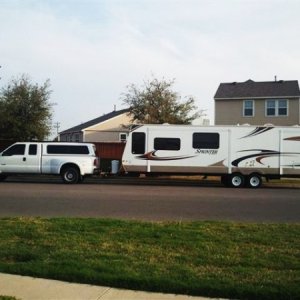 Pulling the Sprinter 318FLS to San Marcos