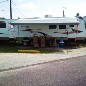 Camping in Galveston, July 4th 2012