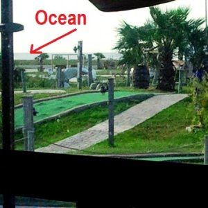 Jamaica Beach RV Park, we can see the Ocean out the back window!