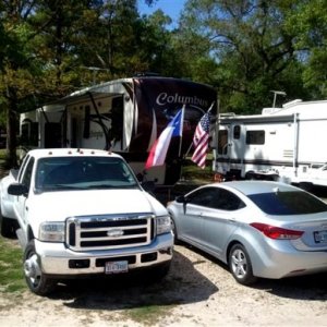 Omega Farms RV Park.  Nice and shady!