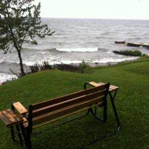 Windy day at the cottage.