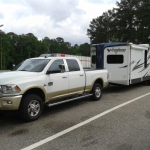 Truck and camper