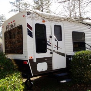 Large rear window and large side windows.  Gives lots of light.  Windows are all tinted.