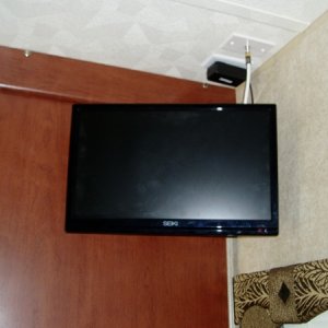 Bedroom TV wall mount