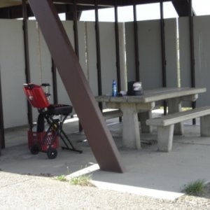 I-80 rest area outside of Rawlings WY 
5-31-14