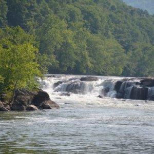 Sandstone Falls on the New River in West Virginia