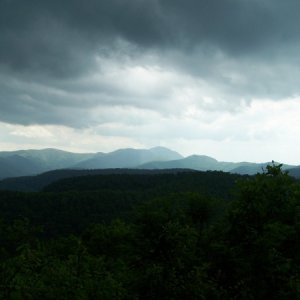 Storm moving in while on the Blue Ridge Parkway in NC