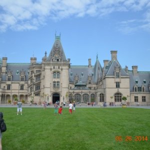 Biltmore Estate in Asheville, NC.  Sitting on 8000 acres and at 178,000 + square feet with 250 rooms, you might call this a nice little country home. 