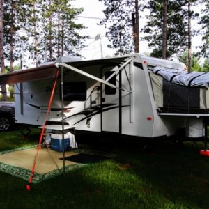 Set Up at Eby's Pines Campground