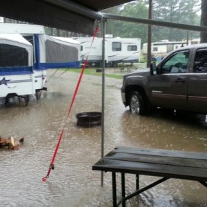 Downpour at Eby's Pines Campground 6/18/2014