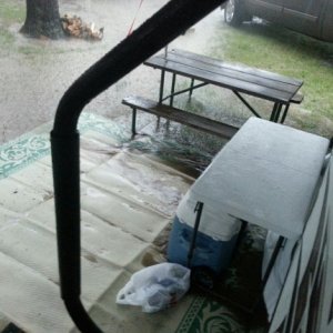 Downpour at Eby's Pines Campground 6/18/2014