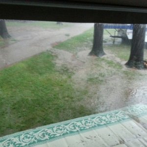 Downpour at Eby's Pines Campground 6/18/2014