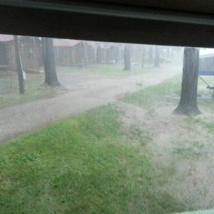 Downpour at Eby's Pines Campground 6/18/2014