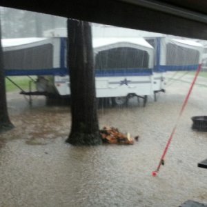 Downpour at Eby's Pines Campground 6/18/2014