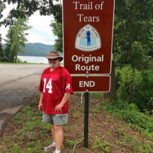 HSVBamaBob at the end of the Creek Tribe Trail of Tears