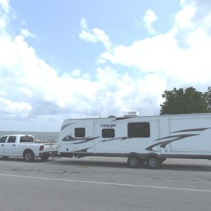 '11 Ram 2500 & '11 Tracer waiting for Ferry