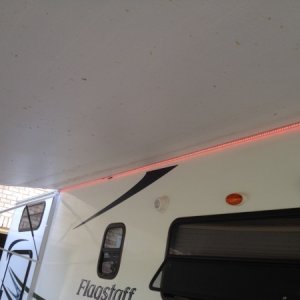 Awning lights installed (daytime)