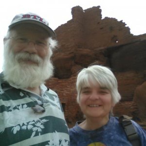 Joyce & Ken  Wupatki ruins, AZ