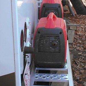 Rack and weight is kept close to the RV/frame reduces cantilever effect.