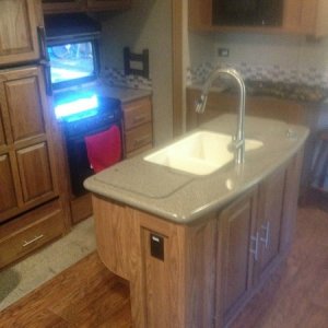 kitchen sink area