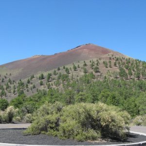 Sunset Crater, a volcano named for the color of the cinders