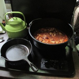 Cooking on a rainy day