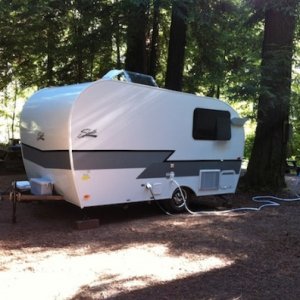 Hooked up at Gualala River Redwoods CG