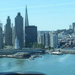 San Francisco downtown from Bay Bridge