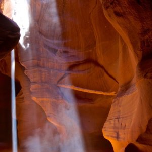 God's Rays, Upper Antelope Canyon, Navaho Tribal Park