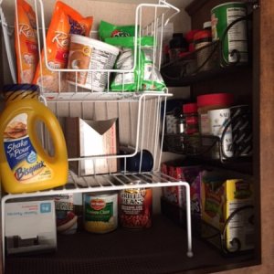 Kitchen Cabinet Spice Rack and Shelves