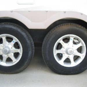 Aluminum wheels with tandem torsion axles