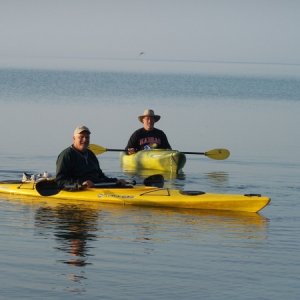 Lee got me out in a kayak for the first time in my life on Lake Huron.  The water was like glass and I may have found a new hobby!