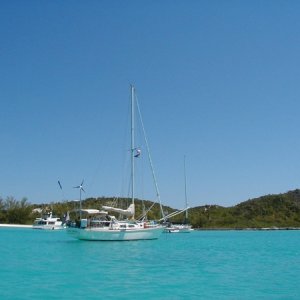 Elizabeth Harbour, Great Exuma, Bahamas.