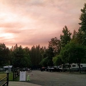 First trip. Very hazy/cloudy sky due to the Rim Fire that started about 4 miles away from Bass Lake (where we camp) and made for an eerie evening.