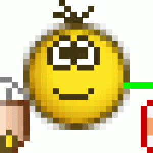 popcorn and drink smiley emoticon