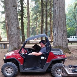 Riding with Dad in the Polaris RZR