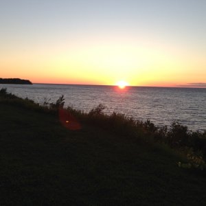 Sunset on Lake Ontario at Lakeside State Park