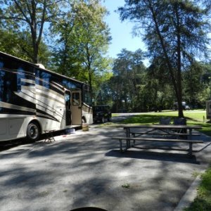 Beautiful campsite a few weeks ago Baldridge Campground on Lake Lanier in Georgia