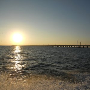 2011 Sunset over 7 Mile Bridge