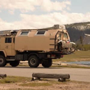 Fuel tanker modded into a camper that we saw at Yellowstone in 2011