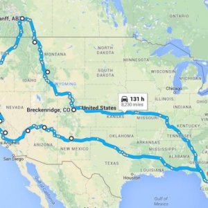 roadtrip route option 1