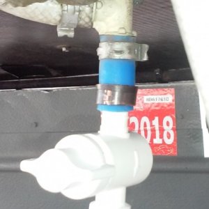 fresh water drain valve