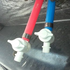 Low point drains with valves