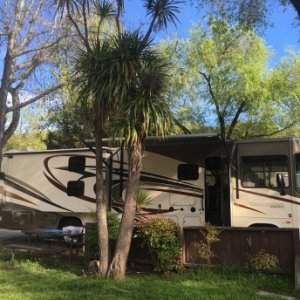 Our spot at Santa Cruz Ranch RV