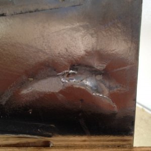 Damage to refrigerator.