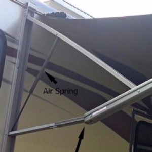 Awning tilt adjust